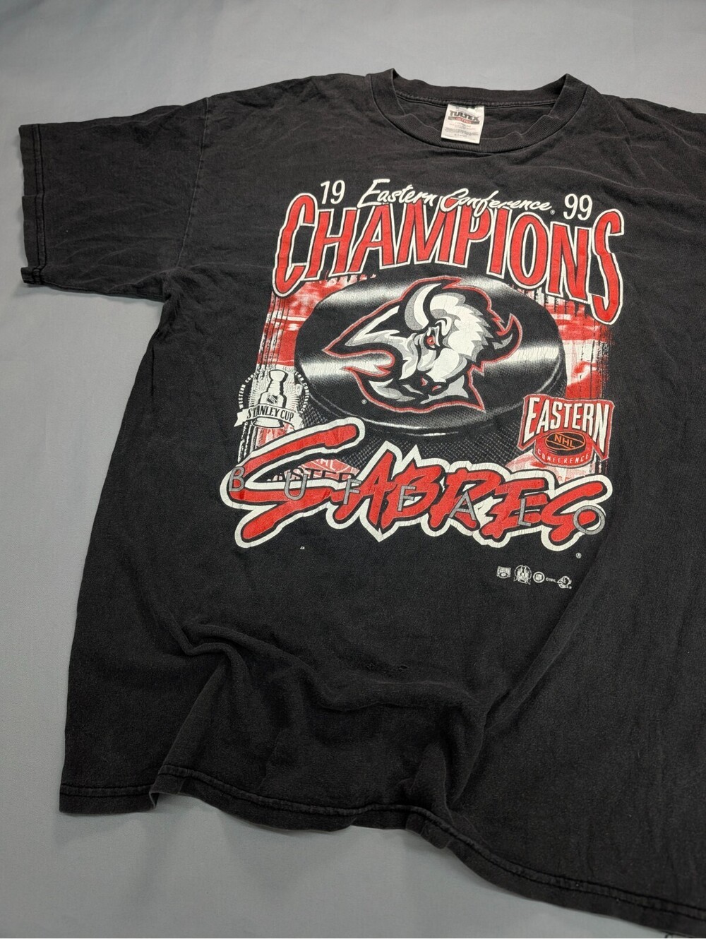Buffalo Sabres 1999 Champions T Shirt Tultex XL Vintage NHL